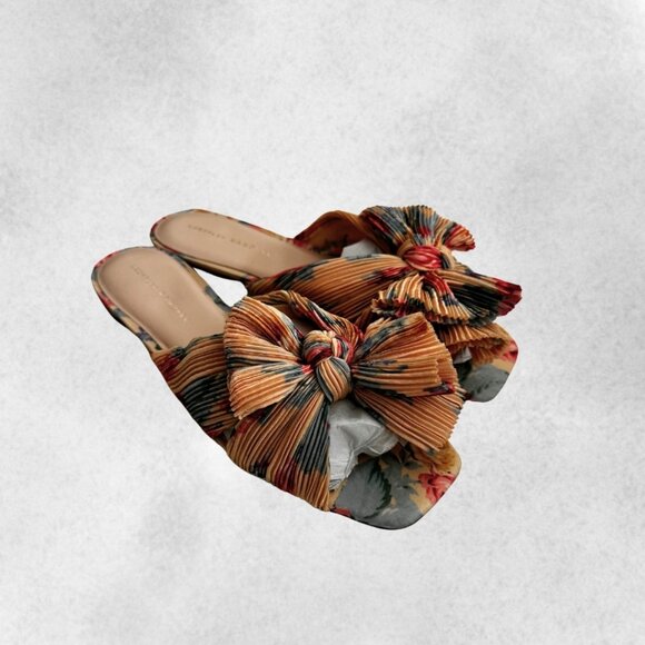 NWOT! Loeffler Randall - Butter Daphne Knot Flat Sandals - Picture 2 of 7